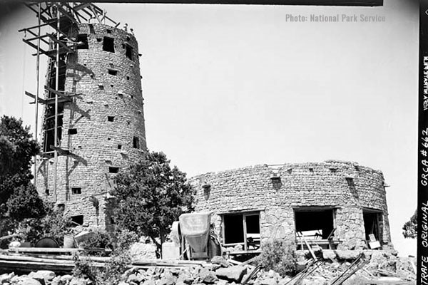 Desert View Watchtower Construction