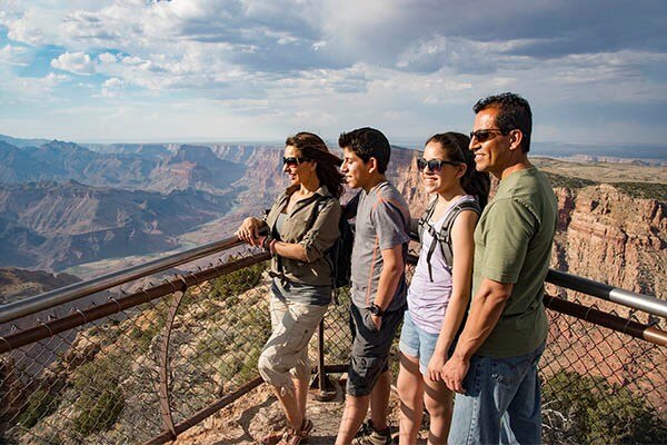 View from Desert View Watchtower at Grand Canyon