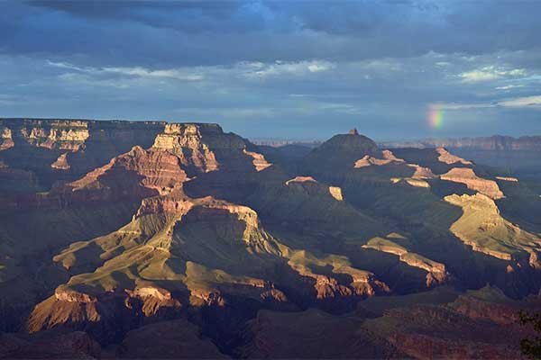 Grand Canyon sunset view at Shoshone Point on the South Rim