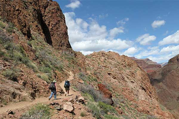 Hikers on Bright Angel Trail, NPS Michael Quinn