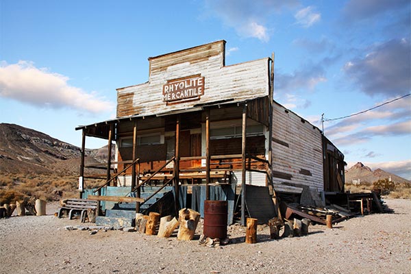 Rhyolite Ghost Town near Death Valley National Park