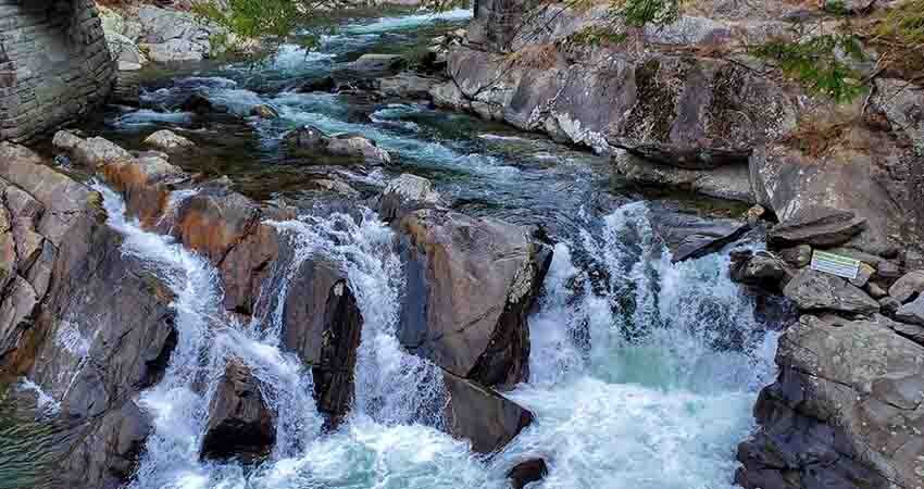 The Sinks waterfall along Little River Gorge Road in Great Smoky Mountains National Park