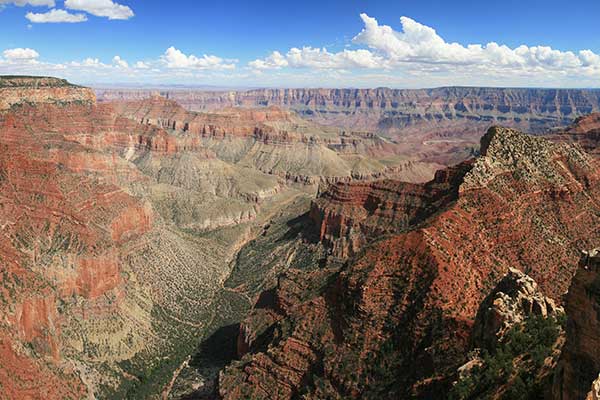 View of Grand Canyon North Rim from Walhalla Overlook