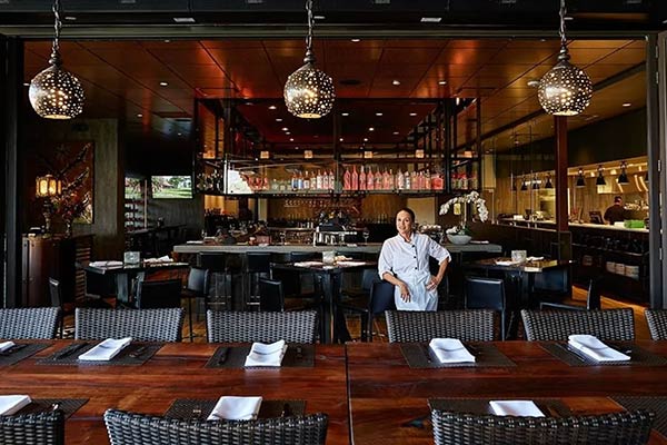 Chef Lisa Dahl, CEO of Dahl Restaurant Group, inside her award-winning Mariposa Latin Inspired Grill, Sedona, AZ