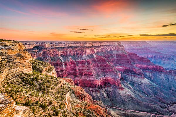 Grand Canyon, Arizona, USA at dawn from the south rim.