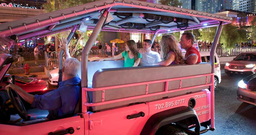 las vegas city lights night tour by jeep