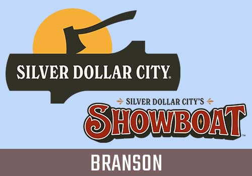 Logos for Silver Dollar City and Showboat